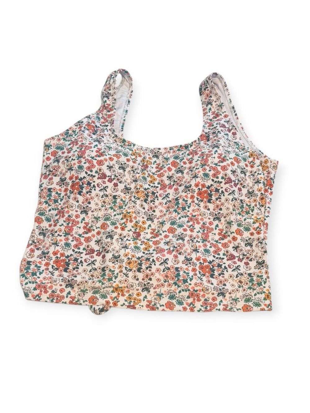 JANELA BAY Ditsy Floral Tankini Swim Top Multicolor Size Large